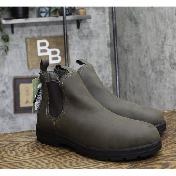 NWT Goodfellow & Co Mens Huxley Chelsea Boots 90971870 Brown Green 10.5 - Picture 4 of 9